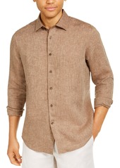 Tasso Elba Men's Long-Sleeve Linen Shirt, Created for Macy's