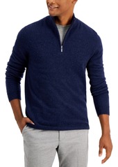 Tasso Elba Men's Quarter-Zip Cashmere Sweater, Created for Macy's