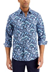 Tasso Elba Men's Solano Printed Cotton Shirt, Created for Macy's