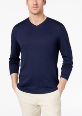 Tasso Elba Men's Supima Blend Knit V-Neck Long-Sleeve T-Shirt, Created for Macy's