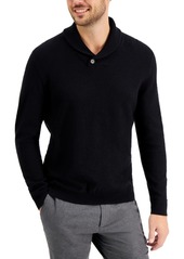 Tasso Elba Men's Textured Shawl-Collar Sweater, Created for Macy's