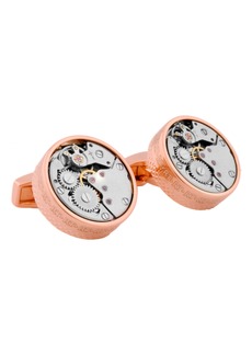 Tateossian Skeleton Movement Cuff Links in Rose Gold at Nordstrom