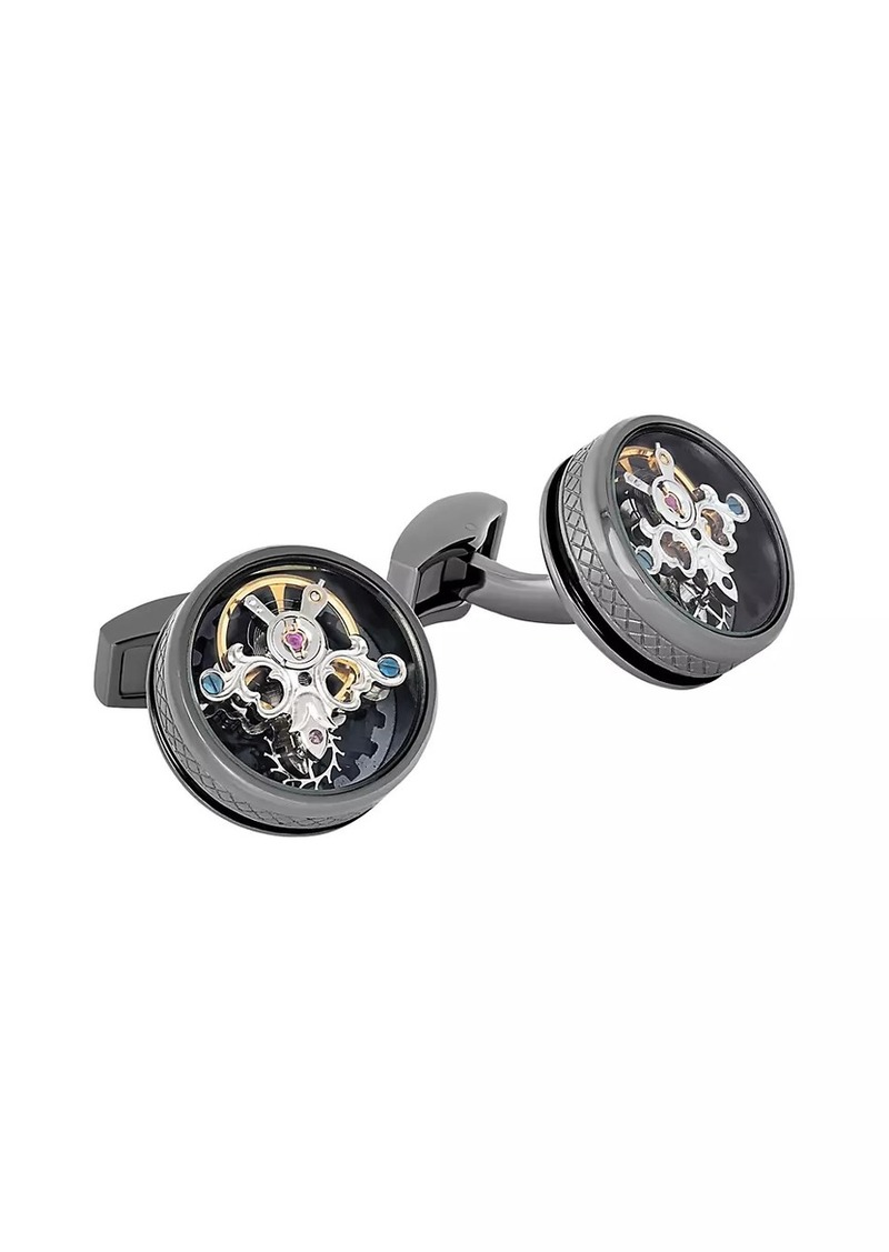 Tateossian Round Tourbillon Cufflinks