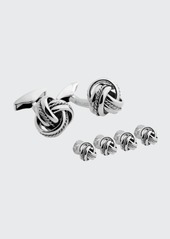 Tateossian Cable Knot Cuff Links and Stud Set