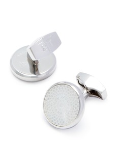 Tateossian Guilloche Mother-of-Pearl Cufflinks