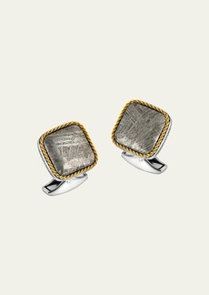 Tateossian Men's Limited Edition Meteorite Square Cufflinks