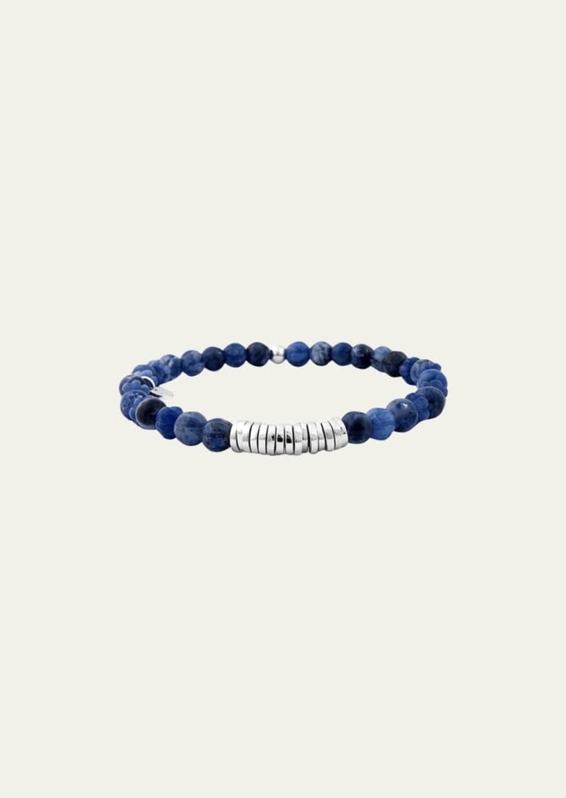 Tateossian Men's Sodalite Bead Bracelet