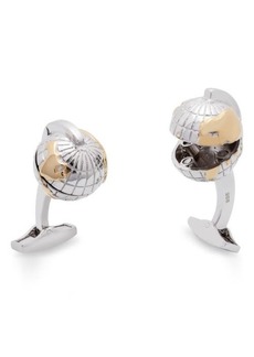 Tateossian Oceanic Globe Cuff Links in Silver at Nordstrom