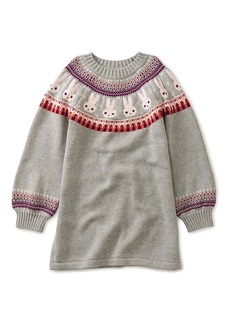 Tea Collection Bunny Fairisle Wool-Blend Sweaterdress