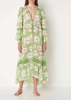 Ted Baker Elisia Floral Maxi Cover Up In Green