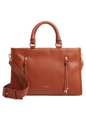 Ted Baker Hanee Double Zip Detail Small Leather Tote