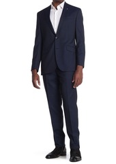 Ted Baker Jones Solid Blue Two Button Notch Lapel Trim Fit Suit