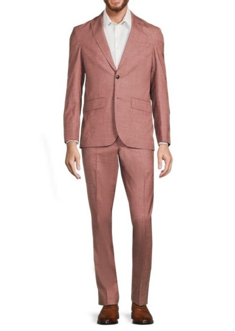 Ted Baker Karl Crosshatch Wool Blend Suit