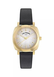 Ted Baker Kirsty Goldtone Stainless Steel & Vegan Leather Watch/33MM