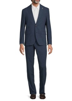 Ted Baker Micro Plaid Wool Blend Suit