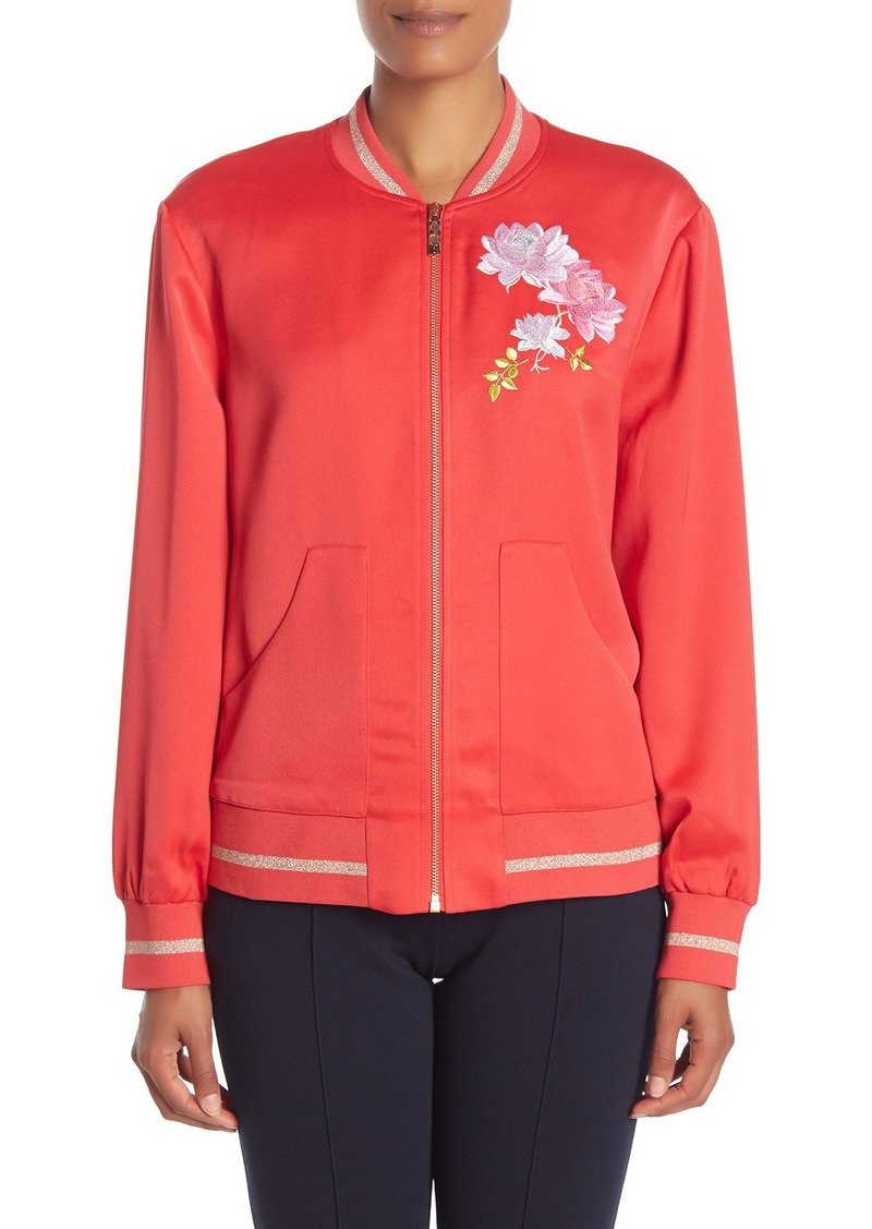 ted baker ruuthe embroidered bomber jacket