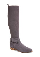 Ted Baker London Sintial Knotted Strap Knee High Boot in Charcoal at Nordstrom