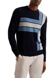 Ted Baker Color Block Crewneck Sweater