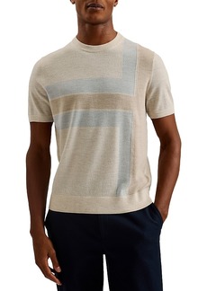 Ted Baker Color Block Short Sleeve Sweater