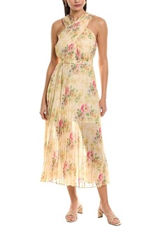 Ted Baker Cross Front Pleated Midi Dress