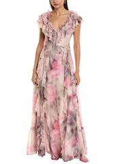 Ted Baker Frilled V-Neck Maxi Dress