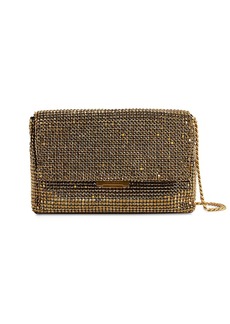 Ted Baker London Glitzet Crystal Baguette Small Clutch Bag - Gold