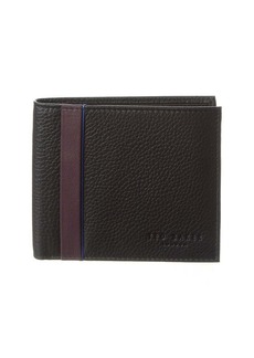 Ted Baker Ince Striped Detail Leather Bifold Wallet