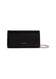 Ted Baker Liberta Metallic Leather Purse On A Chain