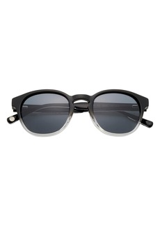 Ted Baker London 50mm Polarized Round Sunglasses in Black at Nordstrom Rack