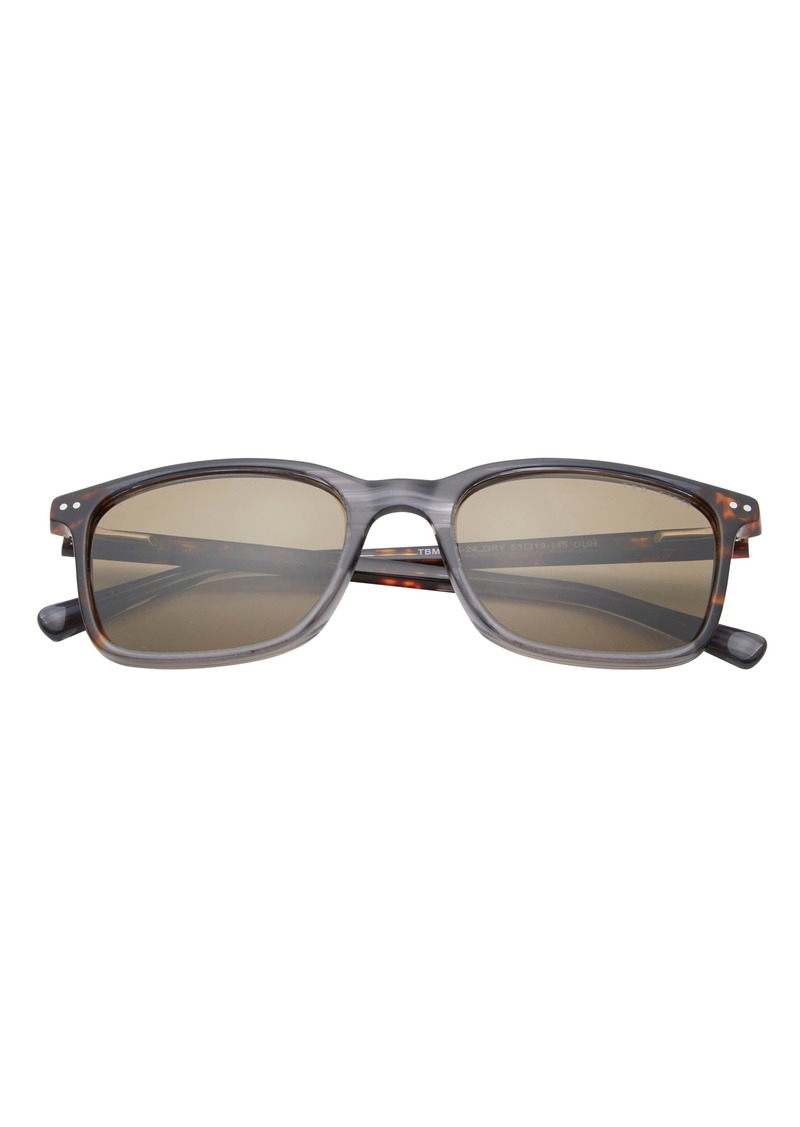 Ted Baker London 53mm Polarized Square Sunglasses in Grey at Nordstrom Rack