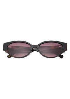 Ted Baker London 54mm Full Rim Cat Eye Sunglasses in Black at Nordstrom Rack