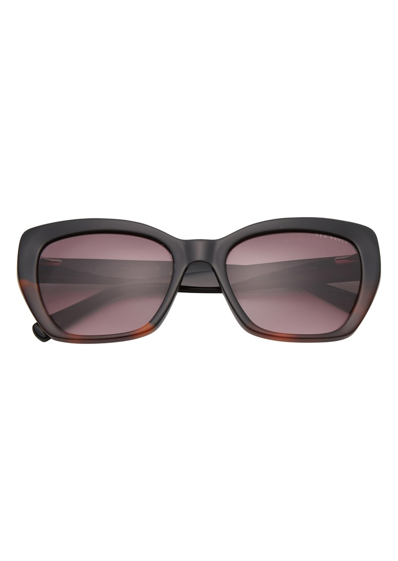 Ted Baker London 55mm Cat Eye Sunglasses in Black at Nordstrom Rack