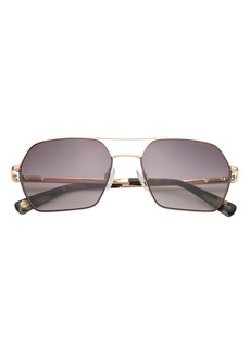 Ted Baker London 56mm Geometric Sunglasses in Gold at Nordstrom Rack