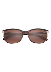 Ted Baker London 56mm Rectangular Sunglasses in Tortoise at Nordstrom Rack