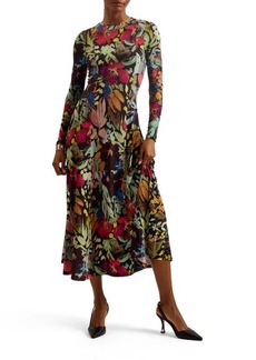 Ted Baker London Alexann Floral Long Sleeve Dress