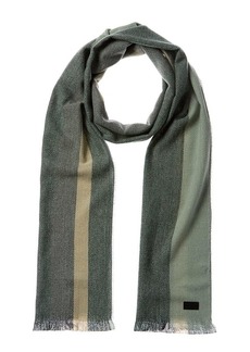 Ted Baker London ALFREDY Striped Woven Scarf DK-GREEN