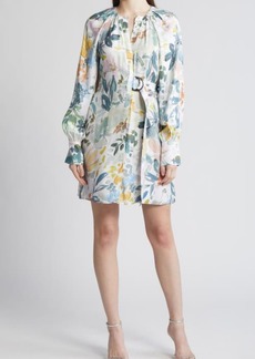 Ted Baker London Amasya Floral Long Sleeve Faux Wrap Minidress