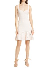 Ted Baker London Ambyr Needle Stitched Ruffle Hem Minidress in Light Pink at Nordstrom