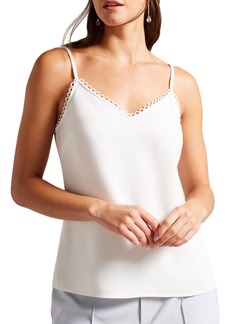 Ted Baker London Andreno Picot Edge Camisole in White at Nordstrom Rack