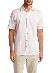 Ted Baker London Apsley Linear Leaf Short Sleeve Button-Up Shirt