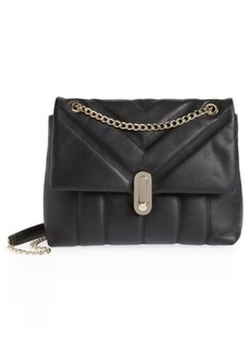 Ted Baker London Ayahlin Quilted Leather Crossbody Bag in Black at Nordstrom
