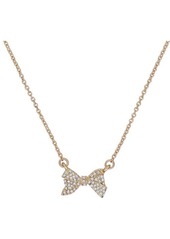Ted Baker London Barsie Crystal Bow Pendant Necklace