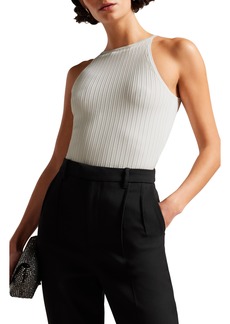 Ted Baker London Box Rib Knit Camisole in White at Nordstrom Rack