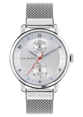 Ted Baker London Brixam Multifunction Mesh Strap Watch