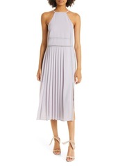 Ted Baker London Camylie Lace Inset Halter Neck Dress in Lilac at Nordstrom