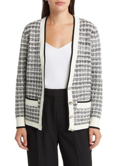Ted Baker London Carmein Marled Check Cardigan