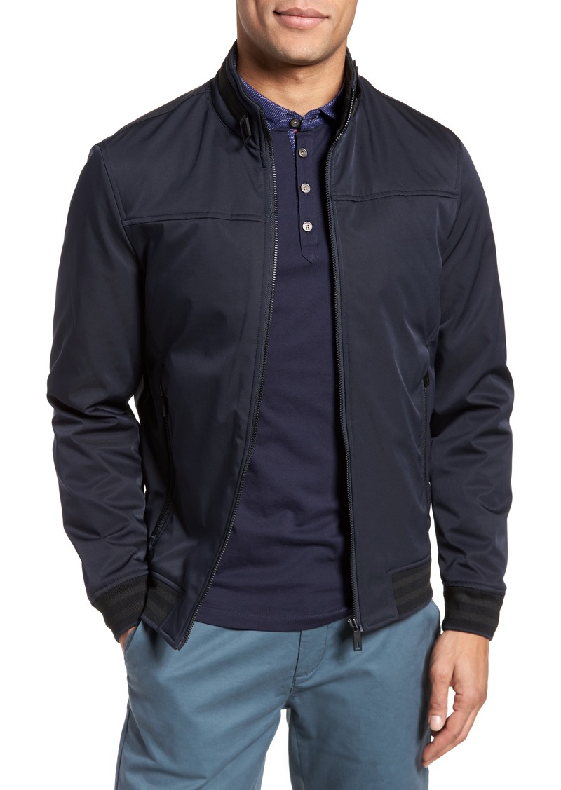 Ted Baker Ted Baker London Copen Trim Funnel Neck Bomber Jacket | Outerwear