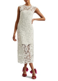 Ted Baker London Corha Floral Cotton Lace Midi Dress