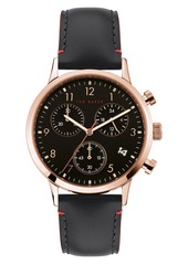 Ted Baker London Cosmop Chronograph Leather Strap Watch