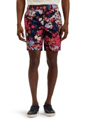 Ted Baker London Creevy Floral Flat Front Chino Shorts